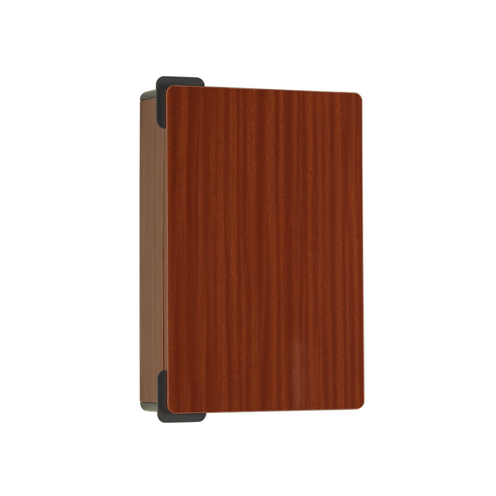 Rounded corner bathroom cabinet for child safety